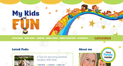 Desktop Screenshot of mykidsarefun.com